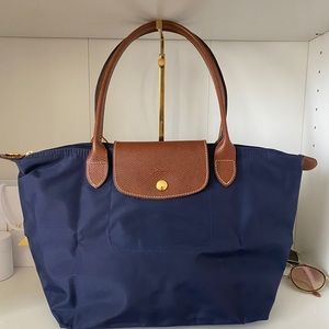 LONGCHAMP SMALL NAVY TOTE